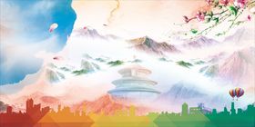 展板背景