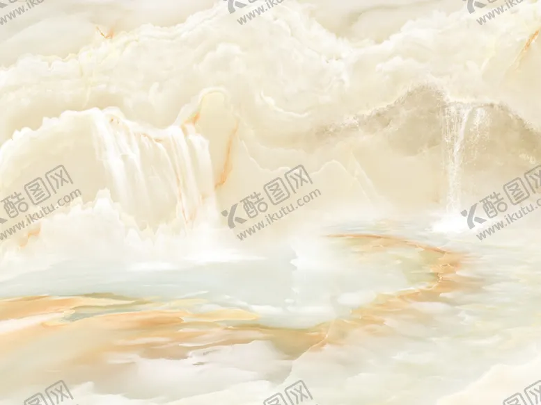 编号：51466503160357401697【酷图网】源文件下载-富水长流大理石背景墙