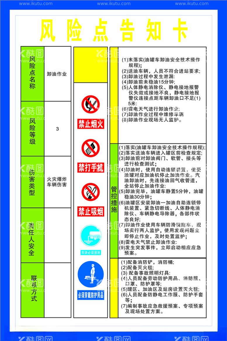 编号：14564212211543253032【酷图网】源文件下载-风险点告知卡