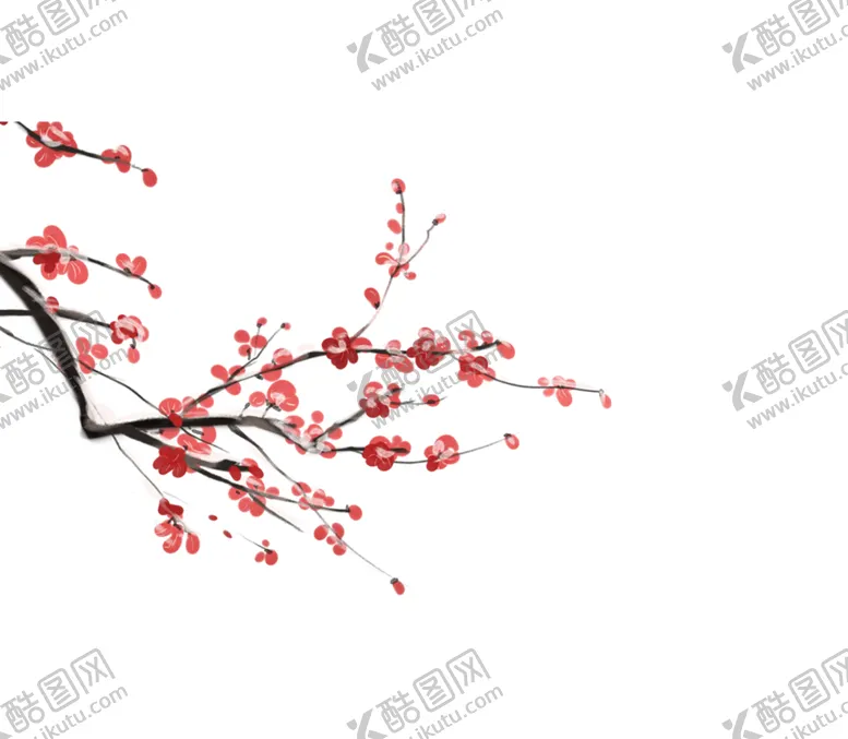 编号：54107406271016264694【酷图网】源文件下载-中国风水墨梅