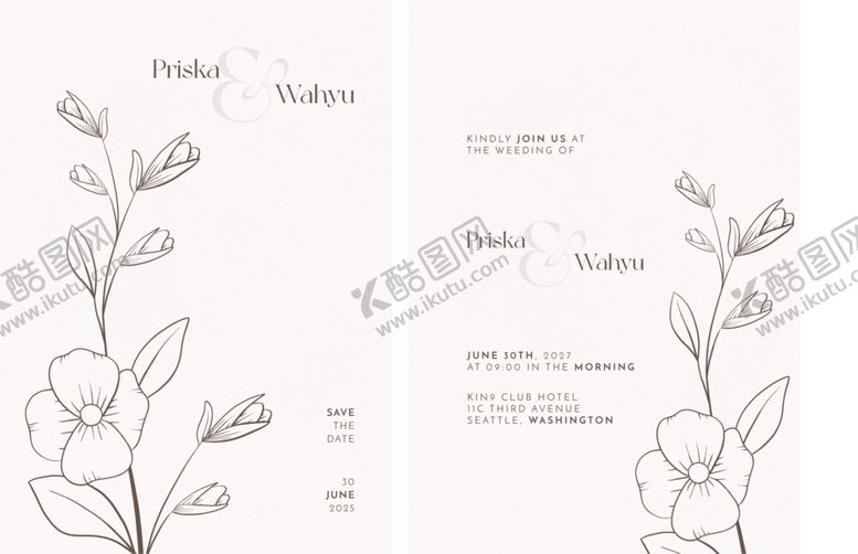 编号：71267510060142564840【酷图网】源文件下载-清新花卉贺卡