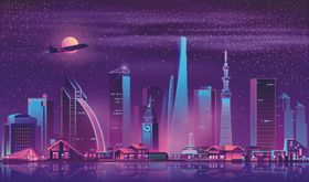 手绘风景画