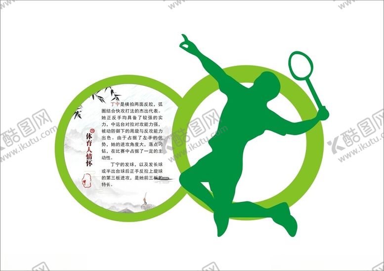 编号：95861301300504285010【酷图网】源文件下载-羽毛球塑钢牌标识牌立牌