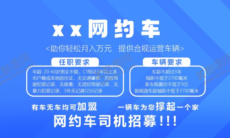 编号：66464001191332019683【酷图网】源文件下载-网约车名片