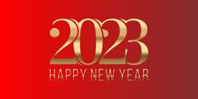 2023兔年数字字体背景