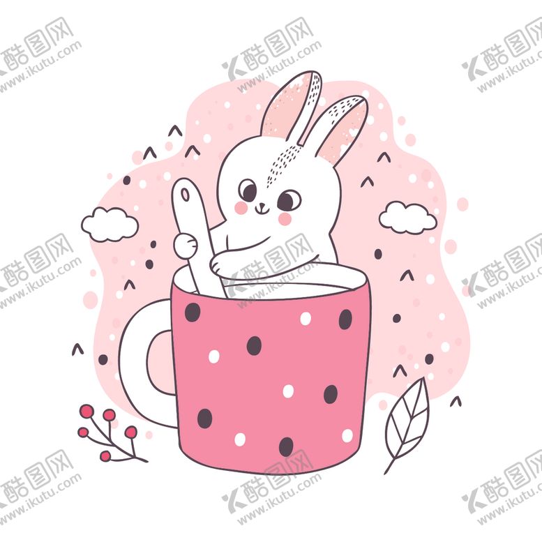 编号：24637509221007516322【酷图网】源文件下载-呆萌可爱小猫咪插画