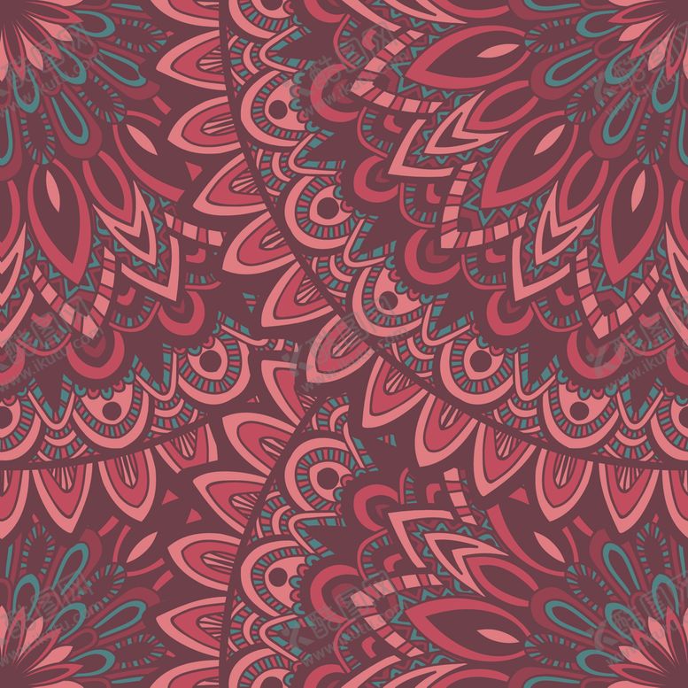 编号：68102709131954053804【酷图网】源文件下载-古典多彩底纹