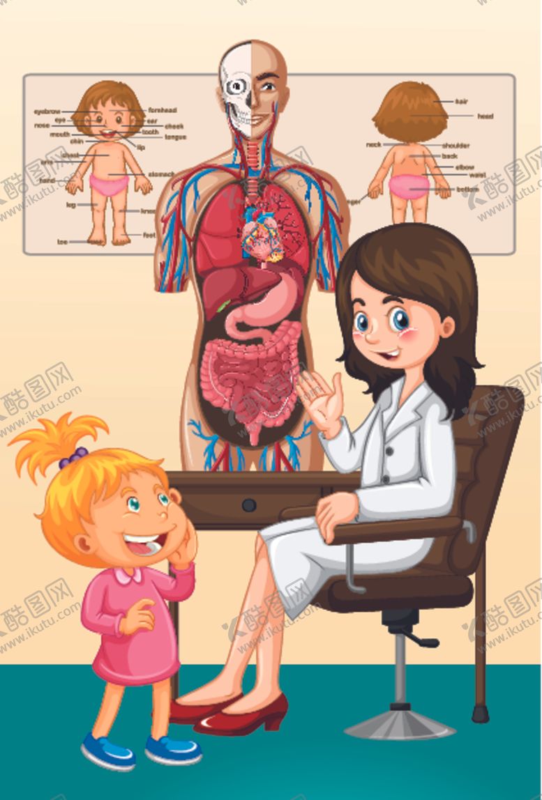编号：76308410061313392251【酷图网】源文件下载-卡通儿童看病