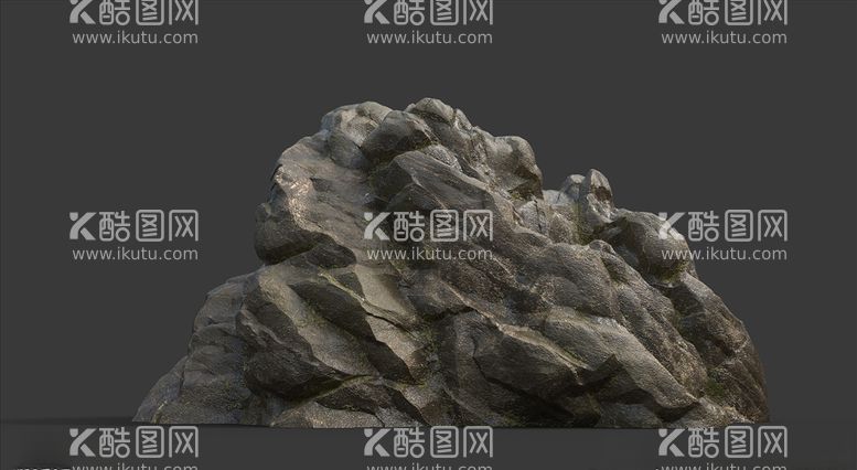 编号：83103703201631596777【酷图网】源文件下载-C4D模型岩石假山石头景观石