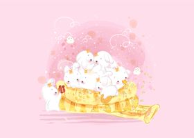 水彩卡通动物