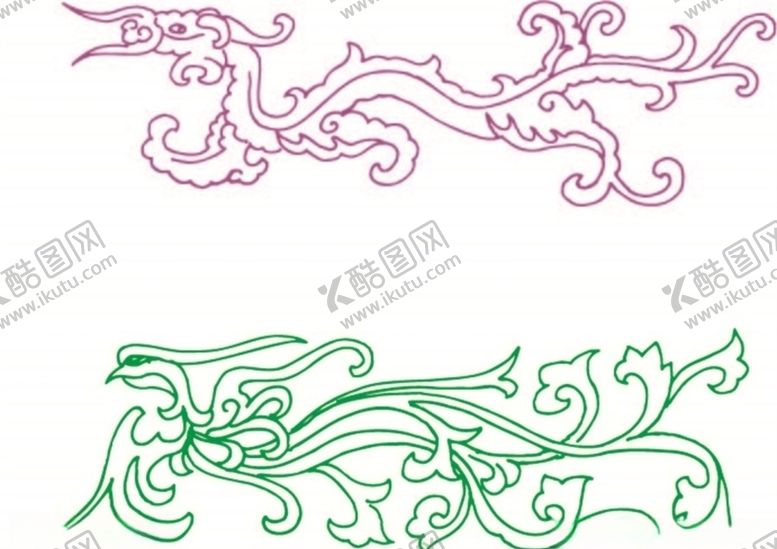 编号：39988710151555167504【酷图网】源文件下载-龙凤祥云纹