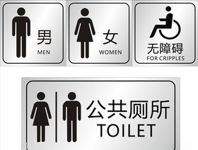 厕所标识牌