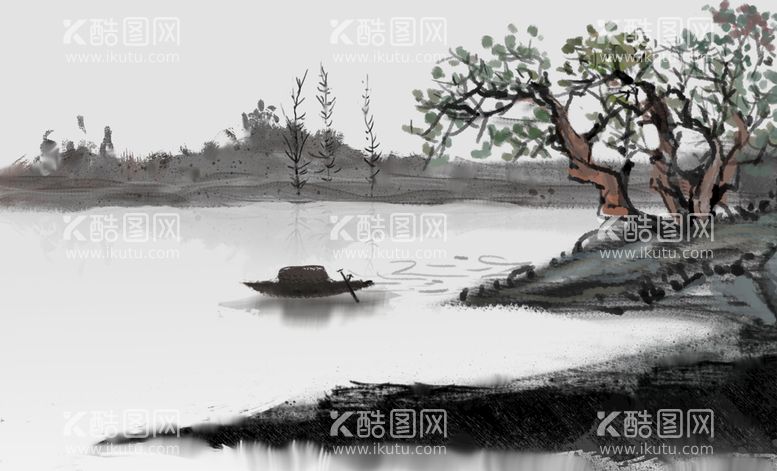 编号：62573511200536009811【酷图网】源文件下载-山水墨背景