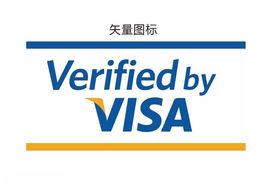 维萨visa图标矢量