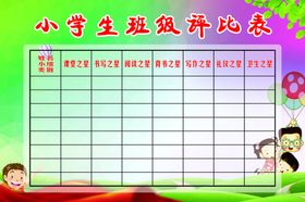 班级评比表