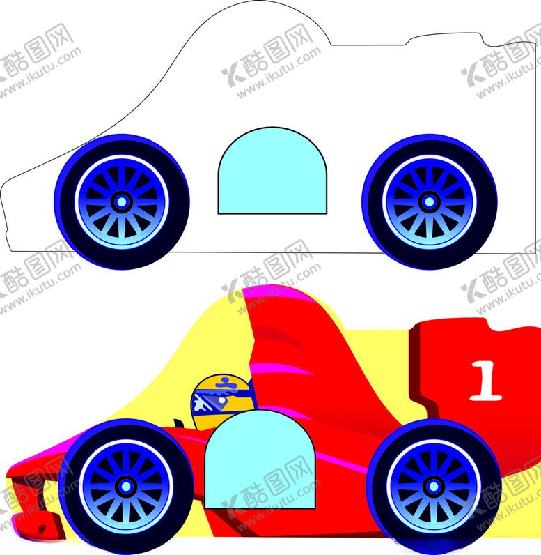 编号：54502002190925185919【酷图网】源文件下载-卡通赛车