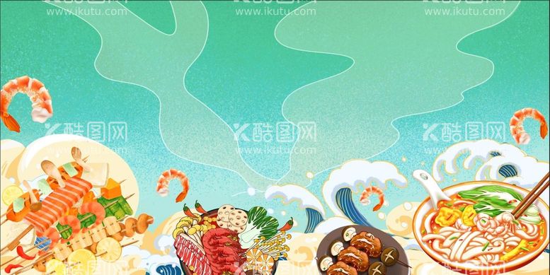 编号：02359709160110591793【酷图网】源文件下载-美食背景烧烤节烤肉