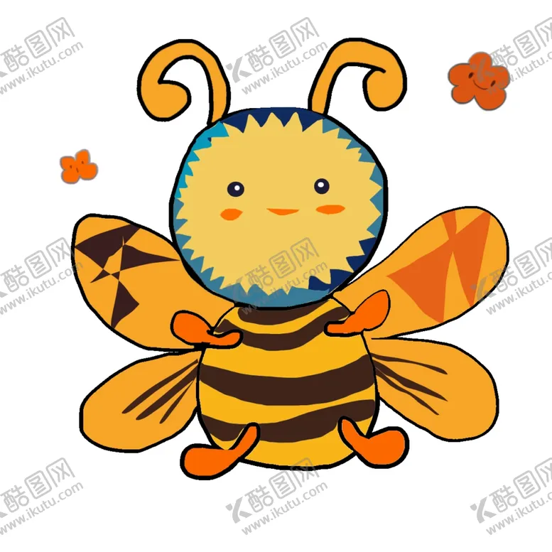 编号：61999006262339488474【酷图网】源文件下载-手绘卡通蜜蜂插画