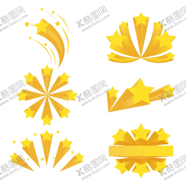 编号：93816001260533348255【酷图网】源文件下载-金色的星星