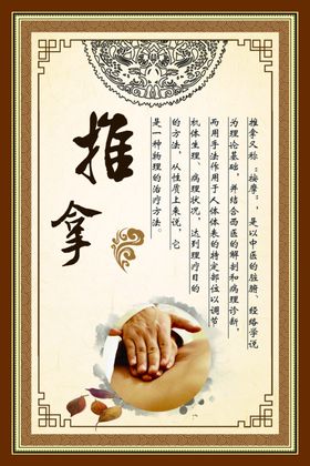 推拿海报