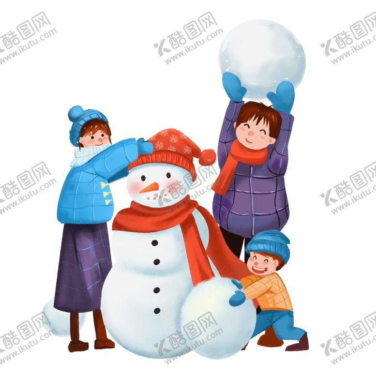 编号：32766511302239508014【酷图网】源文件下载-堆雪人