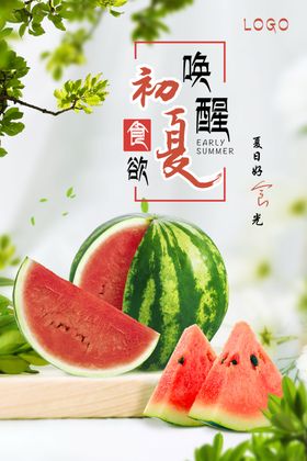 初夏西瓜海报
