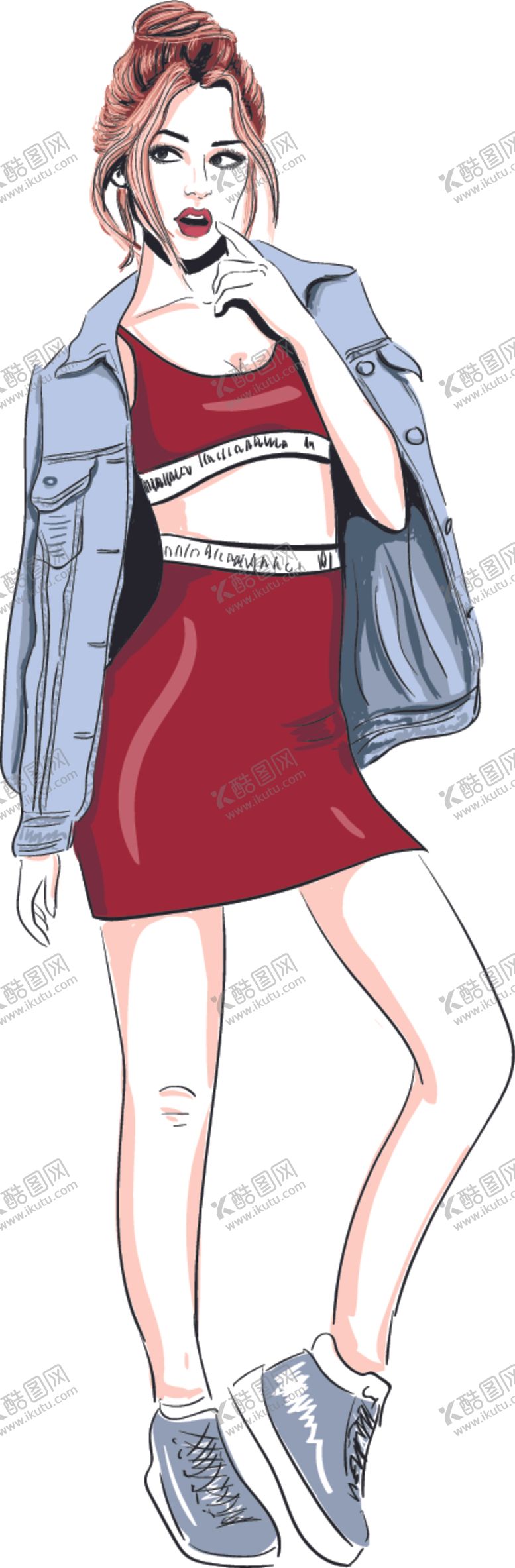 编号：80733507130702534065【酷图网】源文件下载-女性插画