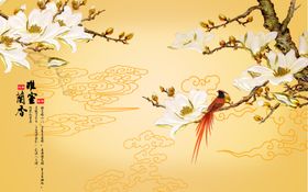 装饰画背景墙立体锦鲤花卉浮雕