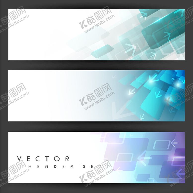 编号：26793711020914573970【酷图网】源文件下载-科技风横幅矢量图素材