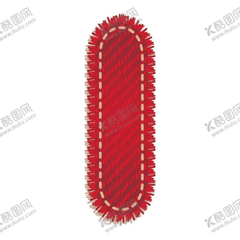 编号：28897810210842135390【酷图网】源文件下载-英文字母I设计艺术字创意牛仔布