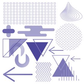 几何抽象图案设计元素