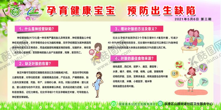 编号：85921410071426221560【酷图网】源文件下载-孕育健康宝宝预 防出生缺陷 