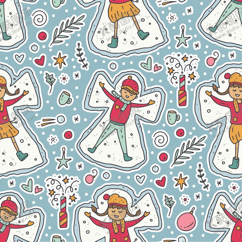 编号：75550409222246189829【酷图网】源文件下载-圣诞节创意卡通背景