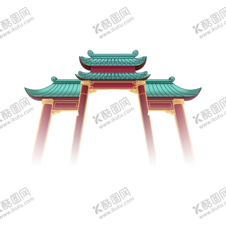 编号：60310902041904496248【酷图网】源文件下载-古建筑大门国潮