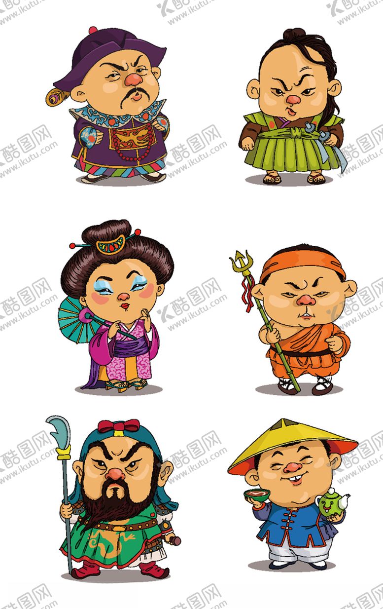 编号：32209510281509216332【酷图网】源文件下载-古代卡通人物