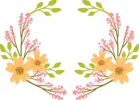 花朵标签免抠图