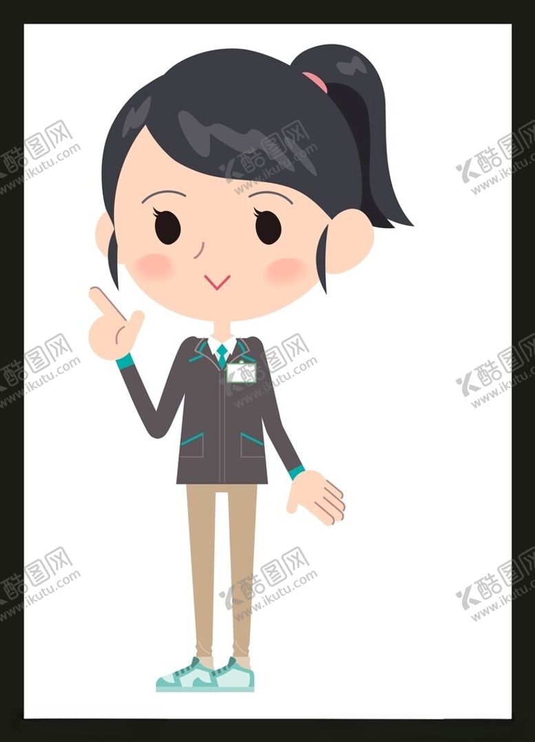 编号：96717501310806579409【酷图网】源文件下载-手绘卡通女孩