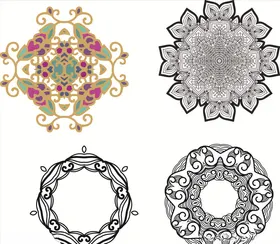 花纹花边欧式花纹欧美花纹