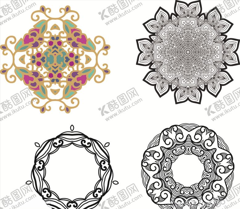 编号：92326811012132383292【酷图网】源文件下载-花纹花边欧式花纹欧美花纹