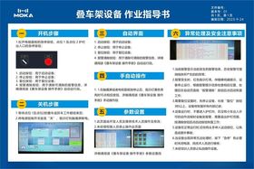 叠车架车间作业海报