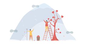 卡通情侣插画