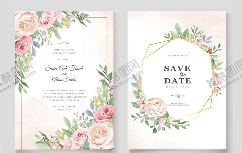 编号：53196010040244503757【酷图网】源文件下载-婚礼卡片