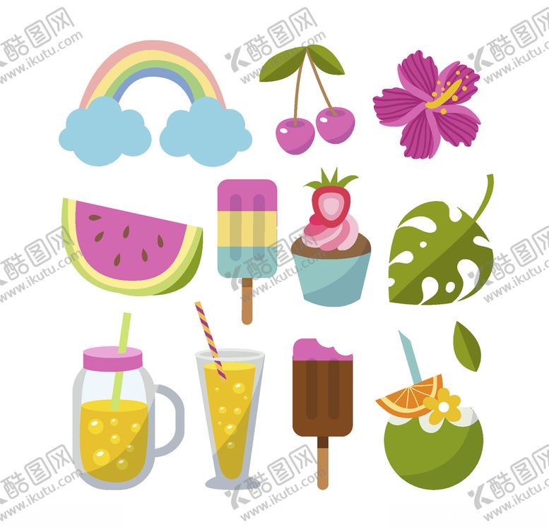 编号：17047009290922263150【酷图网】源文件下载-夏日元素