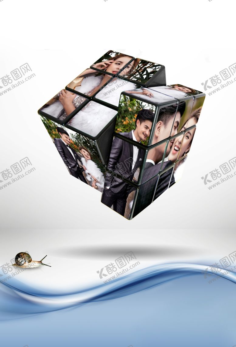 编号：70659201131554344687【酷图网】源文件下载-魔方婚纱模板