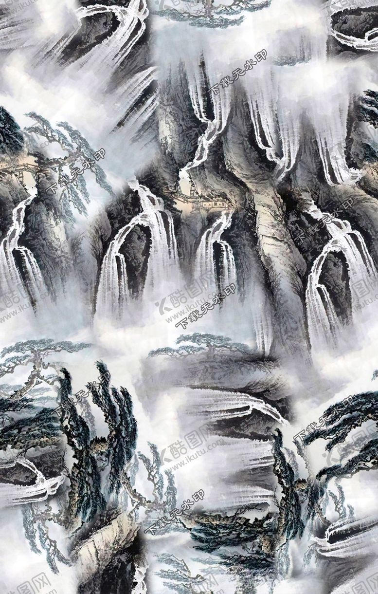 编号：94285109292213475290【酷图网】源文件下载-水墨印花