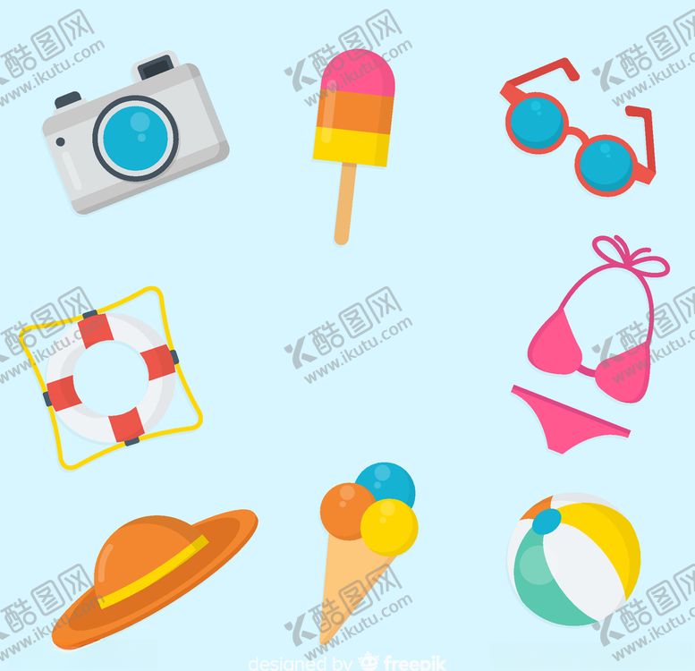 编号：79258609162027582750【酷图网】源文件下载-夏日元素