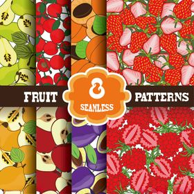 多彩水果图案素材集合
