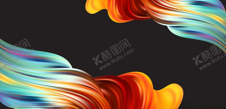 编号：17133709300428145726【酷图网】源文件下载-时尚流彩红绸布