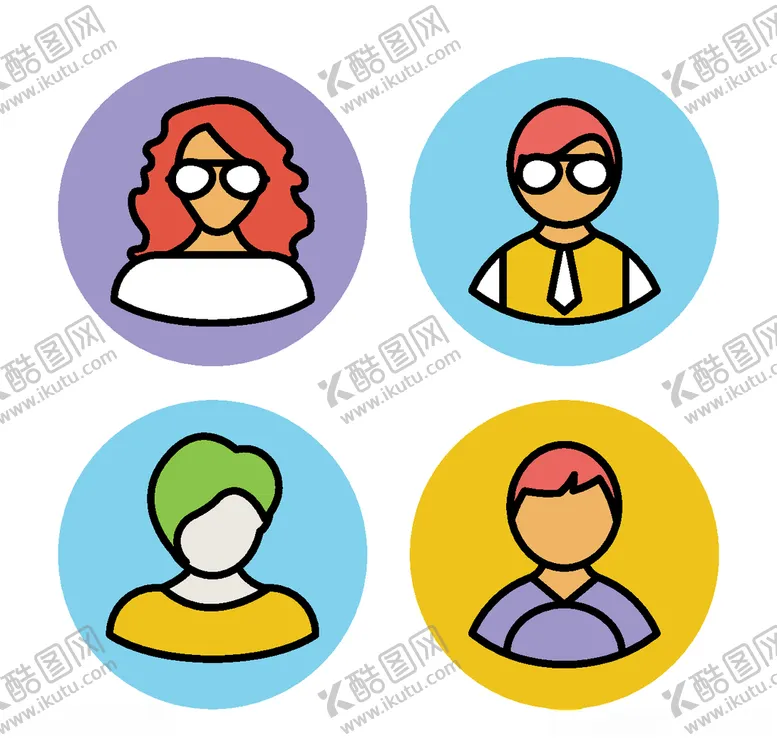 编号：72183303281556045949【酷图网】源文件下载-人物头像图标