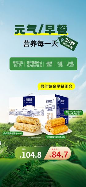 营养早餐海报